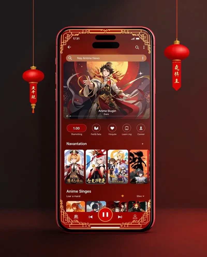 里动漫 APP 界面
